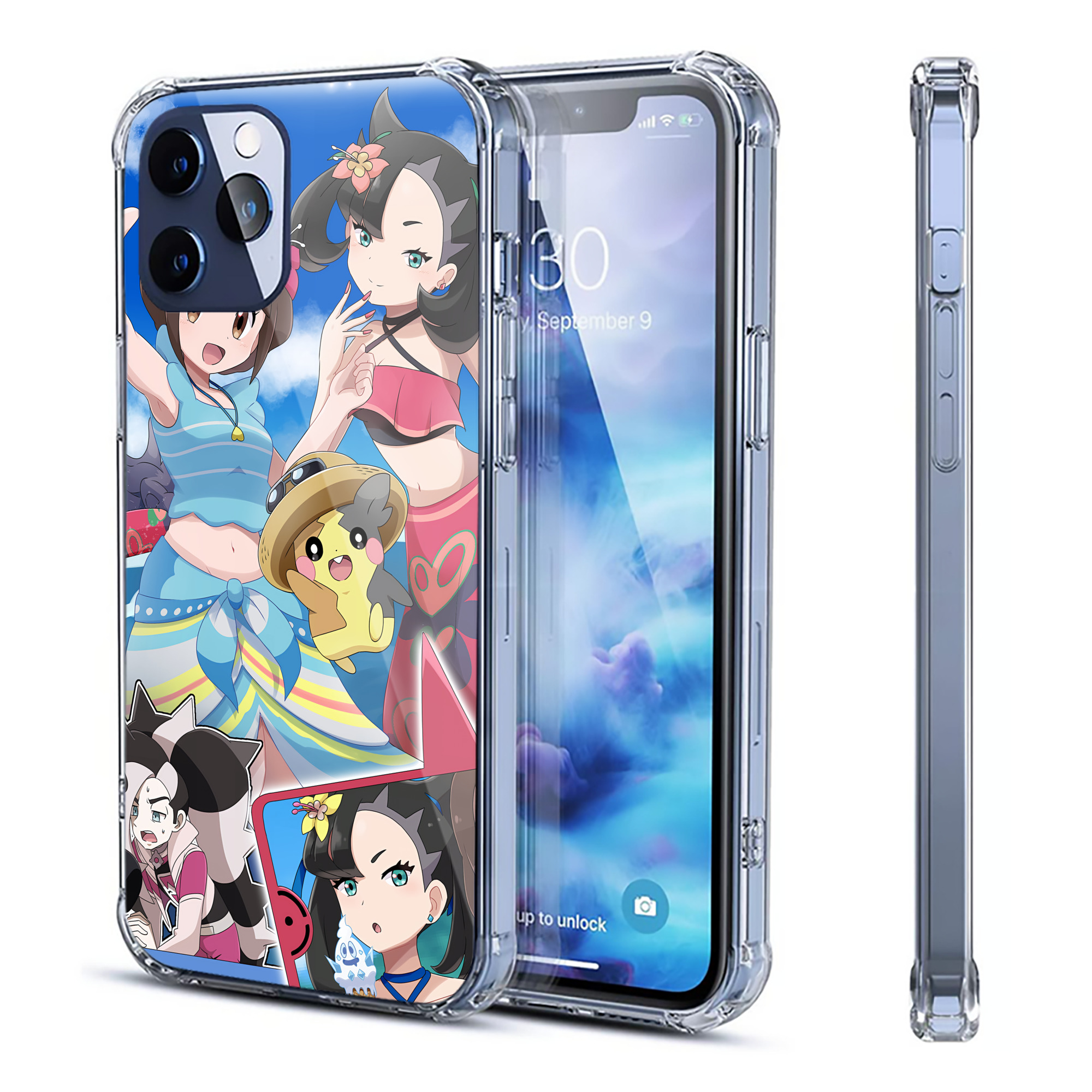 （画像用） ポケットモンスター Pokémon 【iPhone 12シリーズ対応】透明スマホケース（クリアソフトケース）